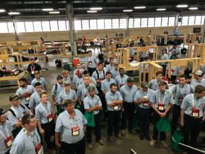 Competitors receiving instructions at SkillsUSA