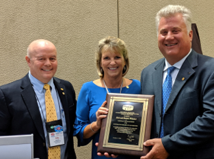 Foundation Chair Craig Lewis with Bonnie and Rick Whitaker.