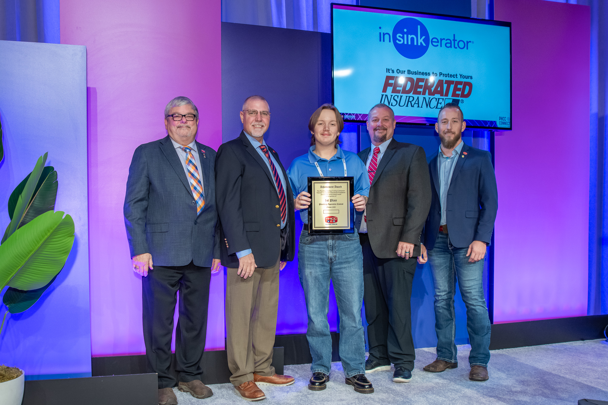 2025 Plumbing Apprentice Contest Winner and Contest Volunteers