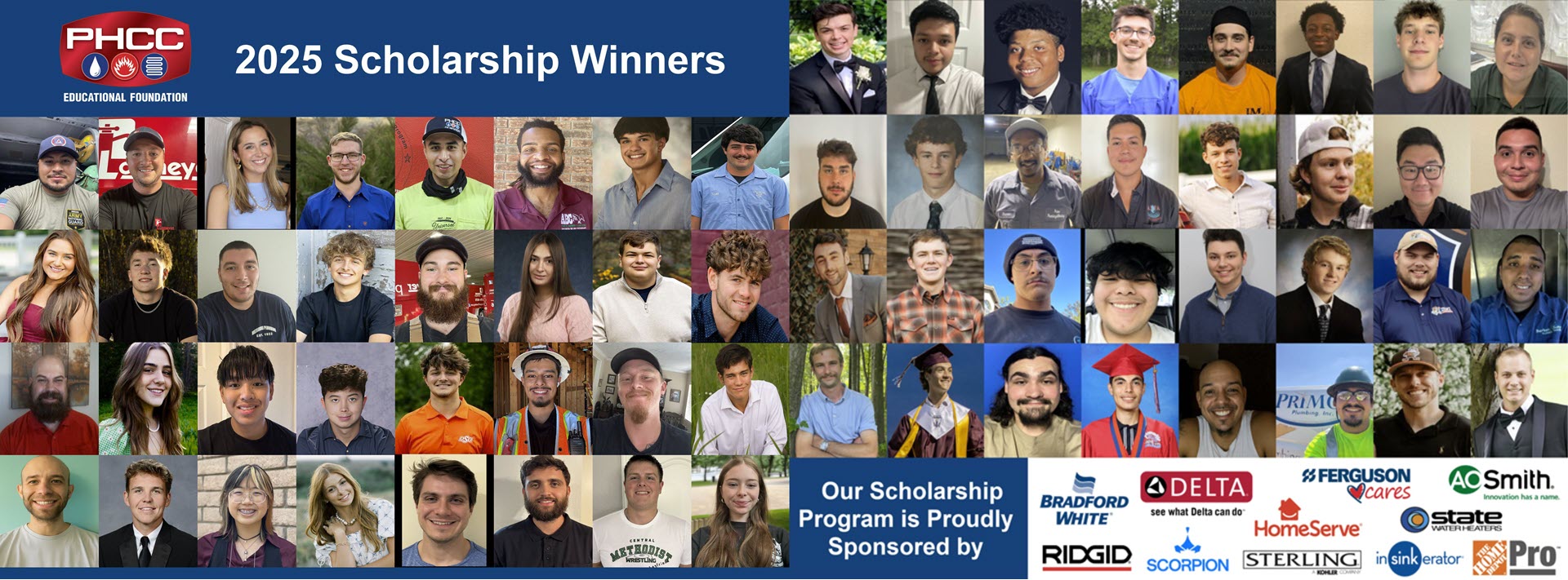 2025 Scholarship Winners Wide Collage